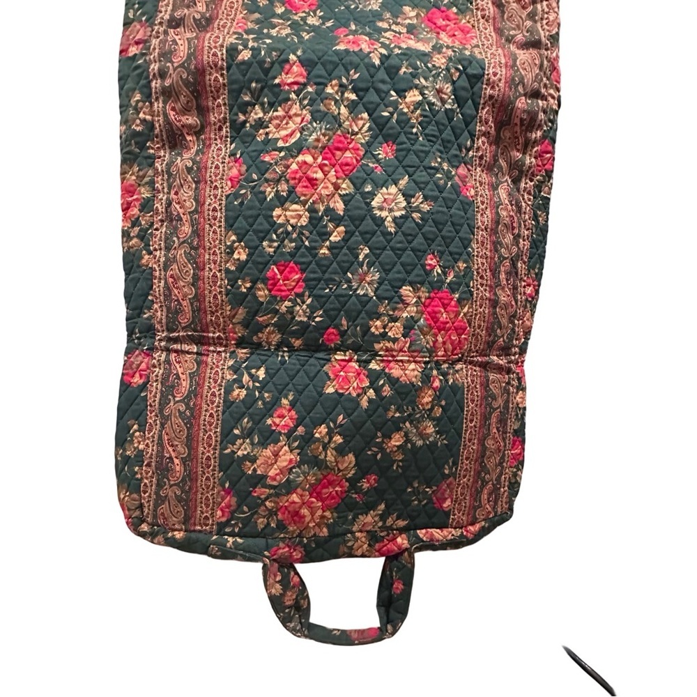 80s Vintage Vera Bradley Greenbriar Large Travel Garment Bag Paisley Floral EUC - Picture 11 of 16